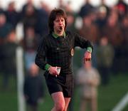 21 January 1996; Referee Joe Woods during the Church and General National Football League match between Wicklow and Limerick at the County Grounds in Aughrim, Co Wicklow. Photo by Ray McManus/Sportsfile