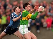 15 March 1998; John Brennan of Kerry in action against David Martin of Dublin during the National Football League Section C match between Dublin and Kerry at Parnell Par in Dublin. Photo by Brendan Moran/Sportsfile