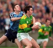 15 March 1998; John Brennan of Kerry in action against David Martin of Dublin during the National Football League Section C match between Dublin and Kerry at Parnell Park in Dublin. Photo by Brendan Moran/Sportsfile