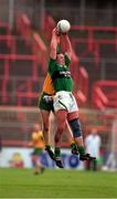 17 March 1998; Johnny Barr of Erin's Isle goes up for a high ball against Aidan Fahy of Corofin during the All-Ireland Club Football Final between Corofins and Erin's Isle at Croke Park in Dublin. Photo by Brendan Moran/Sportsfile