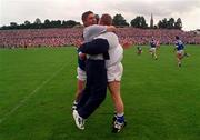 20 July 1997; Cavan manager Martin McHugh celebrates following the Ulster GAA Football Senior Championship Final match between Cavan and Derry at St. Tiernach's Park in Clones, Monaghan. Photo by David Maher/Sportsfile
