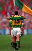 28 September 1997; Maurice Fitzgerald of Kerry adjusts his collar in the parade ahead of the Bank of Ireland All-Ireland Senior Football Championship Final match between Kerry and Mayo at Croke Park in Dublin. Photo by Brendan Moran/Sportsfile