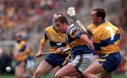 14 September 1997; Liam McGrath of Tipperary in action against Anthony Daly of Clare during the Guinness All Ireland Hurling Final match between Clare and Tipperary at Croke Park in Dublin. Photo by Ray McManus/Sportsfile