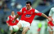 11 June 2000; Aidan O'Neill of Louth during the Bank of Ireland Leinster Senior Football Championship Quarter-Final match between Kildare and Louth at Croke Park in Dublin. Photo by Brendan Moran/Sportsfile