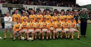 28 May 2000; The Antrim team prior to the Bank of Ireland Ulster Senior Football Championship Quarter-Final between Antrim and Down at Casement Park in Belfast, Antrim. Photo by David Maher/Sportsfile