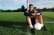 13 June 2000; UCD soccer player Brian Mooney poses for a portrait at UCD in Dublin. Photo by Brendan Moran/Sportsfile