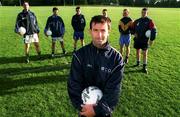 13 June 2000; UCD soccer player Brian Mooney poses for a portrait at UCD in Dublin. Photo by Brendan Moran/Sportsfile