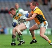 4 June 2000; Cathal Daly of Offaly in action against Ollie Murphy of Meath during the Bank of Ireland Leinster Senior Football Championship Quarter-Final match between Offaly and Meath in Croke Park, Dublin. Photo by Damien Eagers/Sportsfile