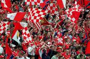4 June 2000; Cork supporters during the Guinness Munster Senior Hurling Championship Semi-Final between Cork and Limerick at Semple Stadium in Thurles, Tipperary. Photo by Ray McManus/Sportsfile