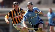 18 June 2000; David Sweeney of Dublin in action against Denis Byrne of Kilkenny during the Guinness Leinster Senior Hurling Championship Semi-Final match between Kilkenny and Dublin at Croke Park in Dublin. Photo by Ray McManus/Sportsfile