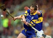 11 June 2000; David Fitzgerald of Clare during the Guinness Munster Senior Hurling Championship Semi-Final match between Tipperary and Clare at Páirc Ui Chaoimh in Cork. Photo by Ray McManus/Sportsfile
