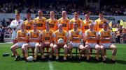 25 June 2000; The Antrim team prior to the Bank of Ireland Ulster Senior Football Championship Semi-Final match between Antrim and Derry at Casement Park in Belfast, Antrim. Photo by David Maher/Sportsfile