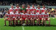 25 June 2000; The Derry team prior to the Bank of Ireland Ulster Senior Football Championship Semi-Final match between Antrim and Derry at Casement Park in Belfast, Antrim. Photo by David Maher/Sportsfile