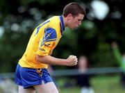 4 June 2000; Gerry Lohan of Roscommon celebrate scoring a goal during the Bank of Ireland Connacht Senior Football Championship Quarter-Final match between London and Roscommon at Emerald GAA Grounds in Ruislip, England. Photo by Aoife Rice/Sportsfile
