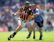 18 June 2000; Henry Shefflin of Kilkenny in action against Liam Walsh of Dublin during the Guinness Leinster Senior Hurling Championship Semi-Final match between Kilkenny and Dublin at Croke Park in Dublin. Photo by Ray McManus/Sportsfile