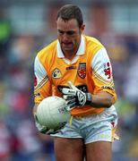 2 July 2000; Joe Quinn of Antrim during the Bank of Ireland Ulster Senior Football Championship Semi-Final Replay between Antrim and Derry at Casement Park in Belfast, Antrim. Photo by Aoife Rice/Sportsfile