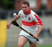 11 June 2000; John O'Dwyer of Derry during the Guinness Ulster Senior Hurling Championship Semi-Final between Derry and Down at Casement Park in Belfast, Antrim. Photo by Aoife Rice/Sportsfile