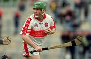 11 June 2000; Michael Collins of Derry during the Guinness Ulster Senior Hurling Championship Semi-Final between Derry and Down at Casement Park in Belfast, Antrim. Photo by Aoife Rice/Sportsfile