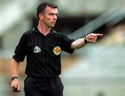 25 June 2000; Referee Pat McEnaney during the Bank of Ireland Leinster Senior Football Championship Semi-Final match between Kildare and Offaly at Croke Park in Dublin. Photo by Ray McManus/Sportsfile