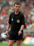 25 June 2000; Referee Pat McEnaney during the Bank of Ireland Leinster Senior Football Championship Semi-Final match between Kildare and Offaly at Croke Park in Dublin. Photo by Aoife Rice/Sportsfile