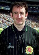 18 June 2000; Referee Willie Barrett prior to during the Guinness Leinster Senior Hurling Championship Semi-Final match between Offaly and Wexford at Croke Park in Dublin. Photo by Aoife Rice/Sportsfile