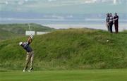 27 June 2000; Sergio Garcia of Spain plays his second shot to the seventh green during a practice day ahead of the Murphy's Irish Open Golf Championship at Ballybunion Golf Club in Kerry. Photo by Brendan Moran/Sportsfile