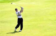 29 June 2000; Richie Coughlan of Ireland watches his approach shot to the 13th green during the first day of the Murphy's Irish Open Golf Championship at Ballybunion Golf Club in Kerry. Photo by Brendan Moran/Sportsfile