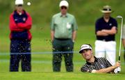 30 June 2000; Padraig Harrington of Ireland chips out of a bunker at the 16th green during the second day of the Murphy's Irish Open Golf Championship at Ballybunion Golf Club in Kerry. Photo by Brendan Moran/Sportsfile