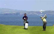 27 June 2000; Jose Maria Olazabal of Spain plays his second shot from the sixth fairway during a practice day ahead of the Murphy's Irish Open Golf Championship at Ballybunion Golf Club in Kerry. Photo by Brendan Moran/Sportsfile