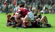 17 September 1995; Westmeath players celebrate after the All-Ireland Minor Football Championship Final match between Derry and Westmeath at Croke Park in Dublin. Photo by David Maher/Sportsfile
