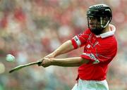 2 July 2000; Ben O'Connor of Cork during the Guinness Munster Senior Hurling Championship Final between Cork and Tipperary at Semple Stadium in Thurles, Tipperary. Photo by Brendan Moran/Sportsfile