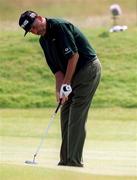 30 June 2000; Mark James of England putts on the 11th green during the second day of the Murphy's Irish Open Golf Championship at Ballybunion Golf Club in Kerry. Photo by Brendan Moran/Sportsfile