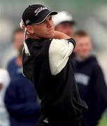 30 June 2000; Sergio Garcia of Spain watches his shot from the 14th tee box during the second day of the Murphy's Irish Open Golf Championship at Ballybunion Golf Club in Kerry. Photo by Brendan Moran/Sportsfile