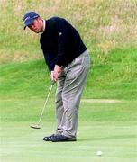30 June 2000; Sean Quinlivan of Ireland putts on the seventh green during the second day of the Murphy's Irish Open Golf Championship at Ballybunion Golf Club in Kerry. Photo by Matt Browne/Sportsfile