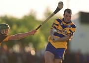28 May 2000; Ollie Baker of Clare during the Senior Hurling Challenge match between Kilkenny and Clare at Young Ireland's GAA Grounds in Kilkenny. Photo by Ray McManus/Sportsfile
