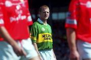 18 June 2000; Liam Hassett of Kerry in the pre-match parade prior to the Bank of Ireland Munster Senior Football Championship Semi-Final match between Kerry and Cork at Fitzgerald Stadium in Killarney, Kerry. Photo by Damien Eagers/Sportsfile