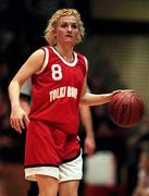28 January 2000; Angie McNally of Tolka Rovers during the Senior Women's Sprite Cup Semi-Final between Tolka Rovers and Meteors at the National Basketball Arena in Tallaght, Dublin. Photo By Brendan Moran/Sportsfile