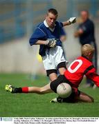 3 July 2000; Mark Conlon, Tullamore , in action against Ryan Watts, St. Bronagh's, Rostrevor, Feile Peil na nOg, Tullamore, (Co. Offaly) v St. Bronagh's, Rostrevor, (Co. Down), Boys U14 Football Division 2 Final, Croke Park. Picture credit; Damien Eagers/SPORTSFILE