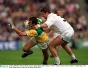 25 June 2000; Roy Malone, Offaly, in action against Ronan Quinn, Kildare. Offaly v Kildare, Leinster Senior Football Championship, Croke Park, Dublin. Picture credit; Ray McManus/SPORTSFILE