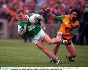 11 June 2000; Shane King, Donegal, in action against Jim McGuinness, Fermanagh. Donegal v Fermanagh, Ulster Football Championship, McCool Park, Ballybofey, Donegal. Picture credit; Ray Lohan/SPORTSFILE