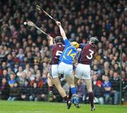 20 April 2008; Lar Corbett, Tipperary, in action against Shane Kavanagh, 5, and Tony Og Regan, Galway. Allianz National Hurling League, Division 1 Final, Tipperary v Galway, Gaelic Grounds, Limerick. Picture credit: Stephen McCarthy / SPORTSFILE *** Local Caption ***