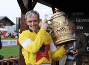 23 April 2008; Ruby Walsh with the Punchestown Guinness Gold Cup. Irish National Hunt Festival, Punchestown Racecourse, Co. Kildare. Picture credit: Matt Browne / SPORTSFILE