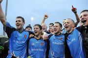 22 April 2008; UUJ players celebrate after the final whistle. Ulster Bank Sigerson Cup Final, Garda College v UUJ. Carlow IT Grounds, Carlow. Picture credit; Matt Browne / SPORTSFILE