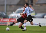 25 April 2008; Ken Oman, Bohemians, in action against Mark Farren, Derry City. eircom league Premier Division, Bohemians v Derry City, Dalymount Park, Dublin. Picture credit: David Maher / SPORTSFILE