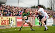 5 April 2015; Jonathan Lyne, Kerry, in action against Aidan McCrory, Tyrone. Allianz Football League, Division 1, Round 7, Tyrone v Kerry. Healy Park, Omagh, Co. Tyrone. Picture credit: Stephen McCarthy / SPORTSFILE