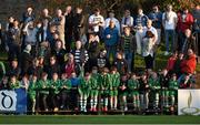 6 April 2015; Cabinteely supporters watch on during the game. EA Sports Cup Second Round, Cabinteely v Shamrock Rovers. Stradbrook Road, Blackrock, Co. Dublin. Picture credit: Stephen McCarthy / SPORTSFILE