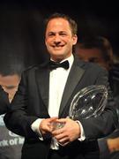 23 April 2008; Former Ulster and Ireland out-half David Humphreys, who was inducted into the Hooke and MacDonald Hall of Fame, at the IRUPA awards 2008. O'Reilly Hall, University College Dublin, Dublin. Picture credit: Brendan Moran / SPORTSFILE