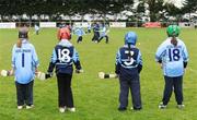 24 April 2008; Pupils from Scoil Mhuire Girls National School and Archbishop Ryan Senior School taking part in 'Cuman Caman Lets Stick Together' social inclusion blitz day. Children from twenty-seven different countries joined with Irish children from eight primary schools in Lucan for a day of fun and camogie. Lucan, Dublin. Picture credit: Stephen McCarthy / SPORTSFILE