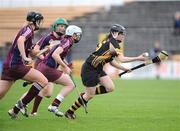 26 April 2008; Kilkenny's Katie Power in action against Galway players, from left, Aine Hillary, Therese Maher and Sarah Noone. Camogie National League Divison 1 Final, Galway v Kilkenny, Nowlan Park, Co. Kilkenny. Picture credit: Stephen McCarthy / SPORTSFILE