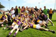 27 April 2008; The Wexford squad celebrate with the cup after the game. Allianz National Football League, Division 3 Final, Wexford v Fermanagh, Parnell Park, Dublin. Picture credit: Oliver McVeigh / SPORTSFILE
